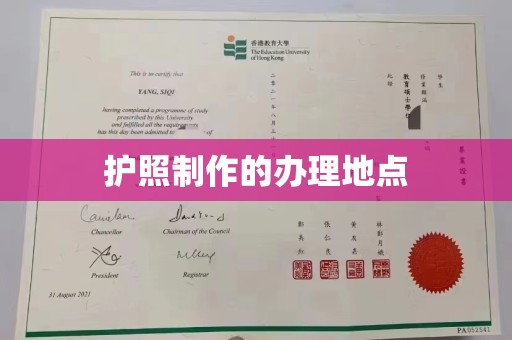 南海护照制作的办理地点